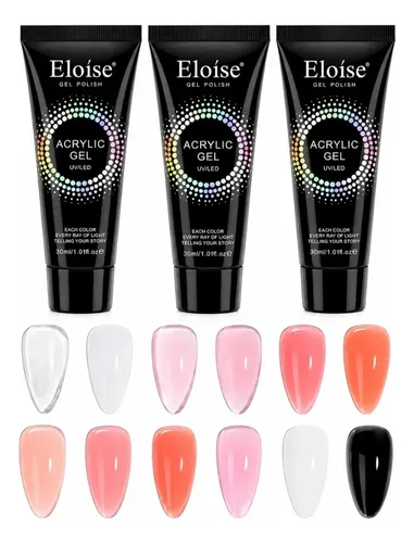 Kit X2 Polygel Eloise 30ml Acrylic Gel Uñas Uv Led