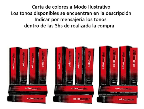 Tintura Fidelite 60 Gr Color Master Profesional X 12 Unid