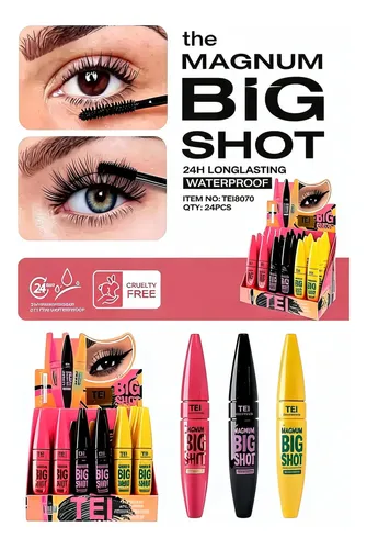 Rimel Mascara Para Pestañas Tei Big Shot Make Up Waterproof