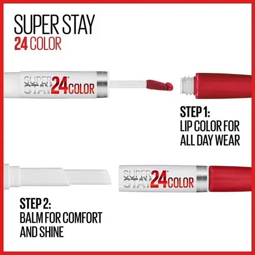 Labial Maybelline Líquido Indeleble Superstay 24h Color 305 Crisp Magenta