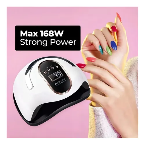 Cabina Para Uñas 168w Uv Led Profesional Manicura Blanco