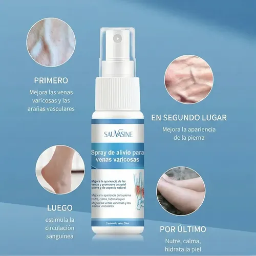 Spray Piel Piernas Cansadas Varicosas Estrías Natural Ligera