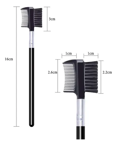 Set De Peine Para Pestañas Y Cepillos Para Cejas Lookseven (
