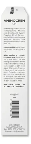 Aminocrem GM Peeling Facial Ácido Glicólico y Mandélico Pack 2x30g