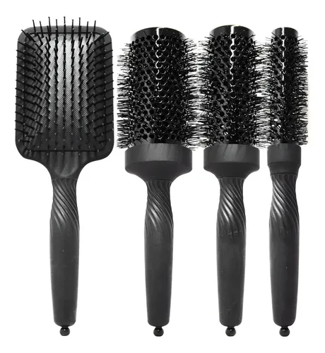 Kit X 4 Cepillos Premium Termicos Jessamy C7000 Kit Negro