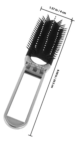 2 Piezas Cepillo De Cabello Portátil Y Plegable Con Espejo