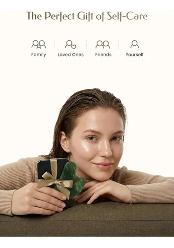 Masajeador Facial Topold Jade Gua Sha, Color Verde