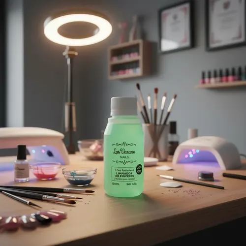 Limpiador De Pinceles Uñas Profesional 120ml Las Varano
