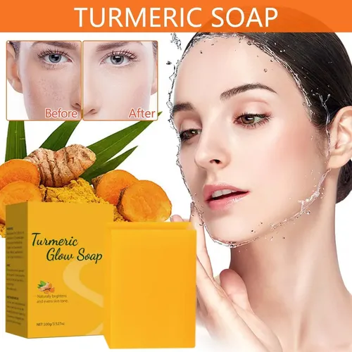 Jabón Facial Y Corporal Limón Cúrcuma 100g Blanqueador