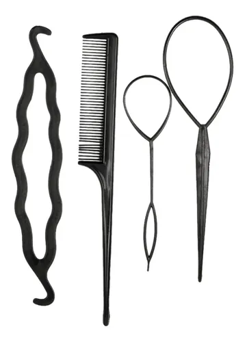 Kit De Herramientas De Peluquería, 4 Piezas, Para Peinar El
