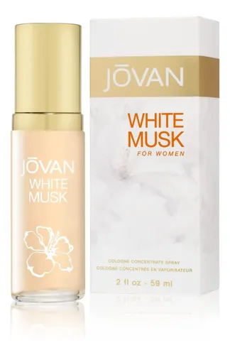 Eau De Colonia En Aerosol Jovan White Musk Para Mujer, 2 Onzas Líquidas