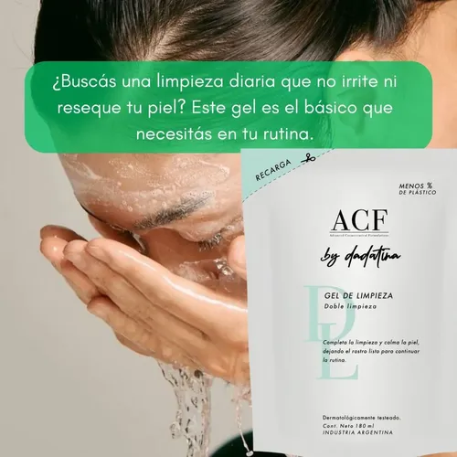 Acf Dadatina Gel Limpieza Facial Refill 180 Rosacea Recarga