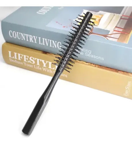 Cepillo De Pelo Natural Para Peinar Y Rizar Sin Estática