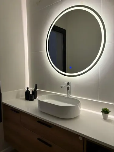 Espejo Con Luz Led Táctil Touch Redondo 80cm Envío Gratis