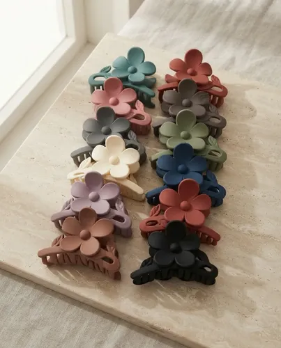 Pack 12 Broches Para El Pelo Colores Surtidos Acabado Mate