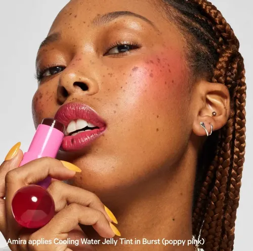 Rubor Milk Makeup Cooling Water Jelly Tint Lip Tono Del Maquillaje Burst – Poppy Pink