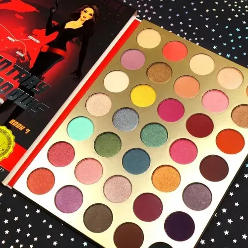 Paleta Sombras Rude Cosmetics Rudementary Book 7 Mate Brillante 35 Colores