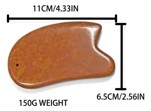 Piedra Gua Sha Roja Masaje Facial Natural Antiage