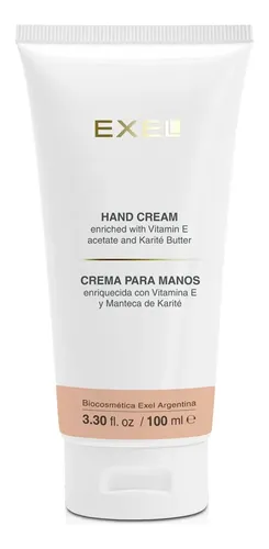 Crema Para Manos Exel Con Manteca De Karité Vitamina E 100gr