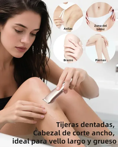 Depiladora Electrica 2 En 1 Afeitado Bikini Brazos Y Piernas