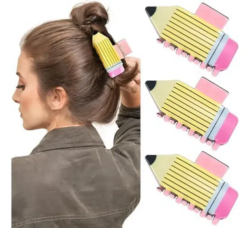 Ko Para Pinzas Para El Pelo Con Forma De Lápiz, Divertidas !