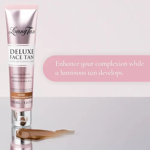 Loving Tan Deluxe Bronceado Facial, Oscuro – Sin Manchas,…