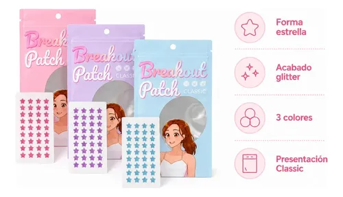 Parches Para Granos Estrella Glitter Acné X40