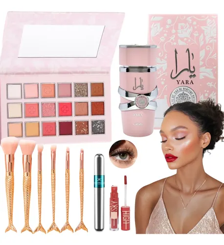 Kit De Maquillaje Completo Ideal Para Regalo Sombras Labial