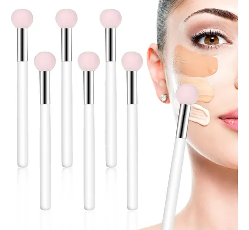 Esponja Maquillaje Setas Con Mango Para Corrector