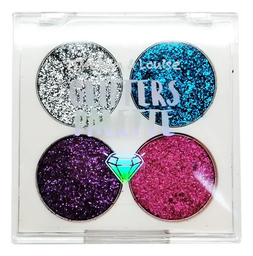 Paleta de Sombras Glitter x 4 Tonos Brillante Thelma & Louise
