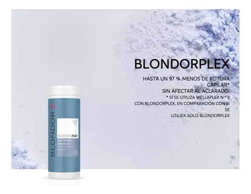 Decolorante, Polvo Wella Polvo decolorantes Blondor Plex tono azul para cabello
