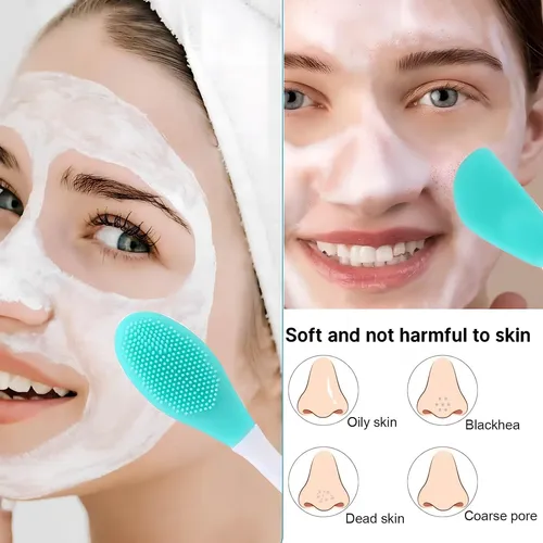 Cepillo Exfoliante Facial De Silicona Limpiador 1u