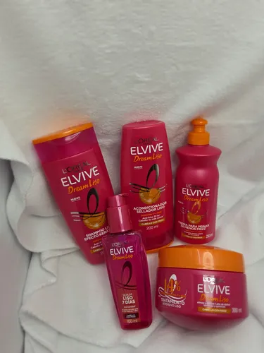 Combo 5 Productos Elvive Dream Liso Efecto Keratina