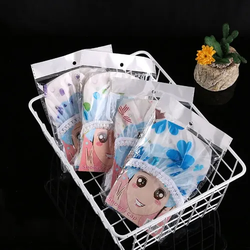 Juego 4 Gorros De Baño Impermeables Con Encaje ~