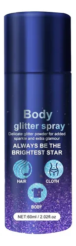 3 Body Glitter Spray Glitter Hairspray Para El Cabello Ropa