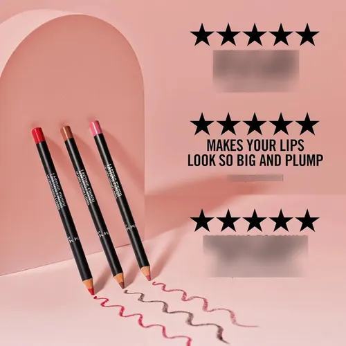 Lápiz Delineador De Labios Duradero Y Suave De 8 Horas