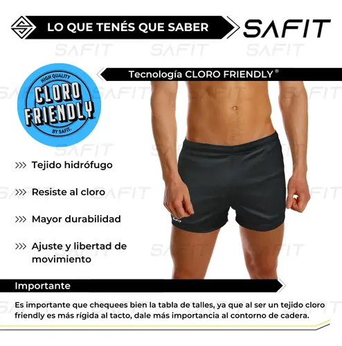 Kit Short Hombre Natacion Malla + Antiparra + Gorra Silicona