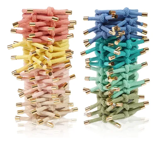 Cintas Para El Pelo Dealeachday, Elásticas Anudadas, 56 Unid