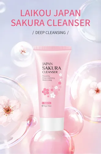 Gel Limpiador Facial Purificante Flor De Prunus Cerezo Japon