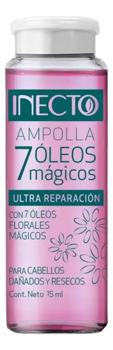 Ampolla Inecto 7 Oleos Mágicos Con Extracto De Flores X 15ml