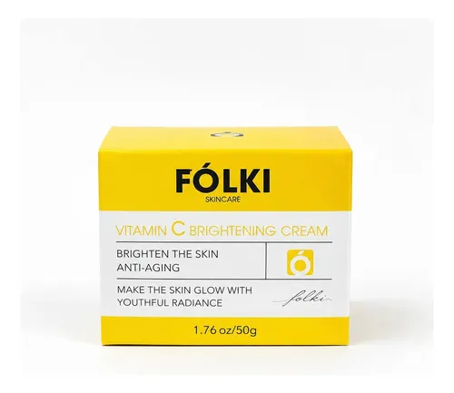 Crema Facial Vitamina C Folki Anti-edad Para Piel 18+