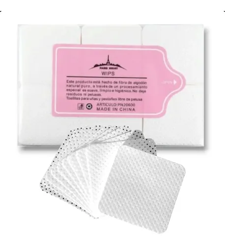 Wipes X 500 Pcs El Verdadero No Deja Pelusa Uso Pestañas Uña