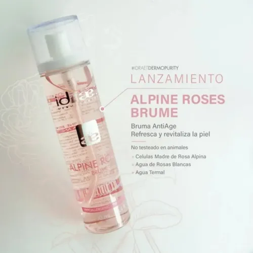Idraet Alpine Roses Bruma Agua De Rosas Anti Age Hidratacion