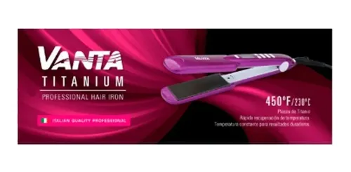 Planchita De Pelo Profesional Vanta Titanium 450f Alisado Cs