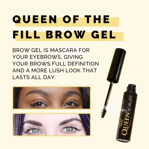 Gel Para Cejas Elizabeth Mott Queen Of The Fill Negro 4g