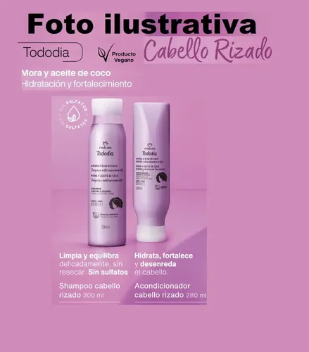Kit Tododia Cabellos Rizos Mora Y Aceite De Coco + Jabones