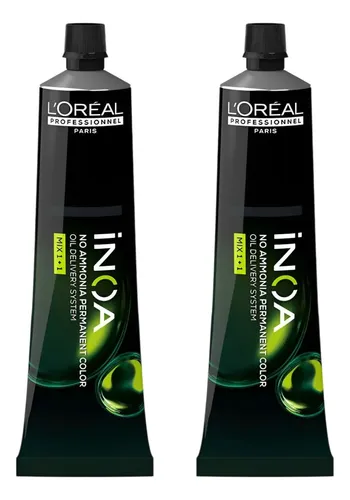 Kit X2 Tintura Inoa L’oréal Professionnel Sin Amoniaco 60ml
