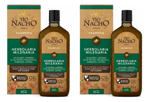Pack X2 Tio Nacho A/caida  Herbolaria Milenaria 415ml