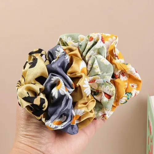 20 Scrunchies Accesorios For Cabello De Estilo Floral