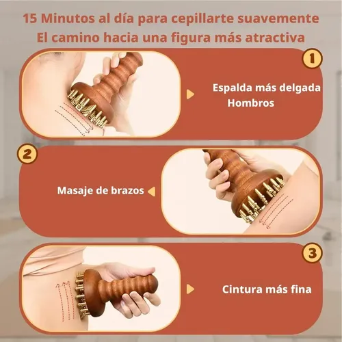 Cf Peine De Masaje Gua Sha Wood Para Cuerpo, Cuello Y